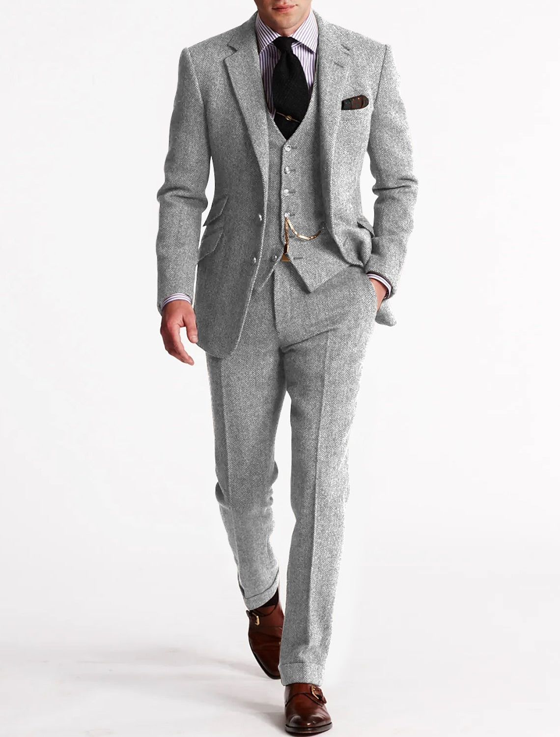 Vintage 3-Piece Men's Suit – Perfect for Parties and Formal Occasions