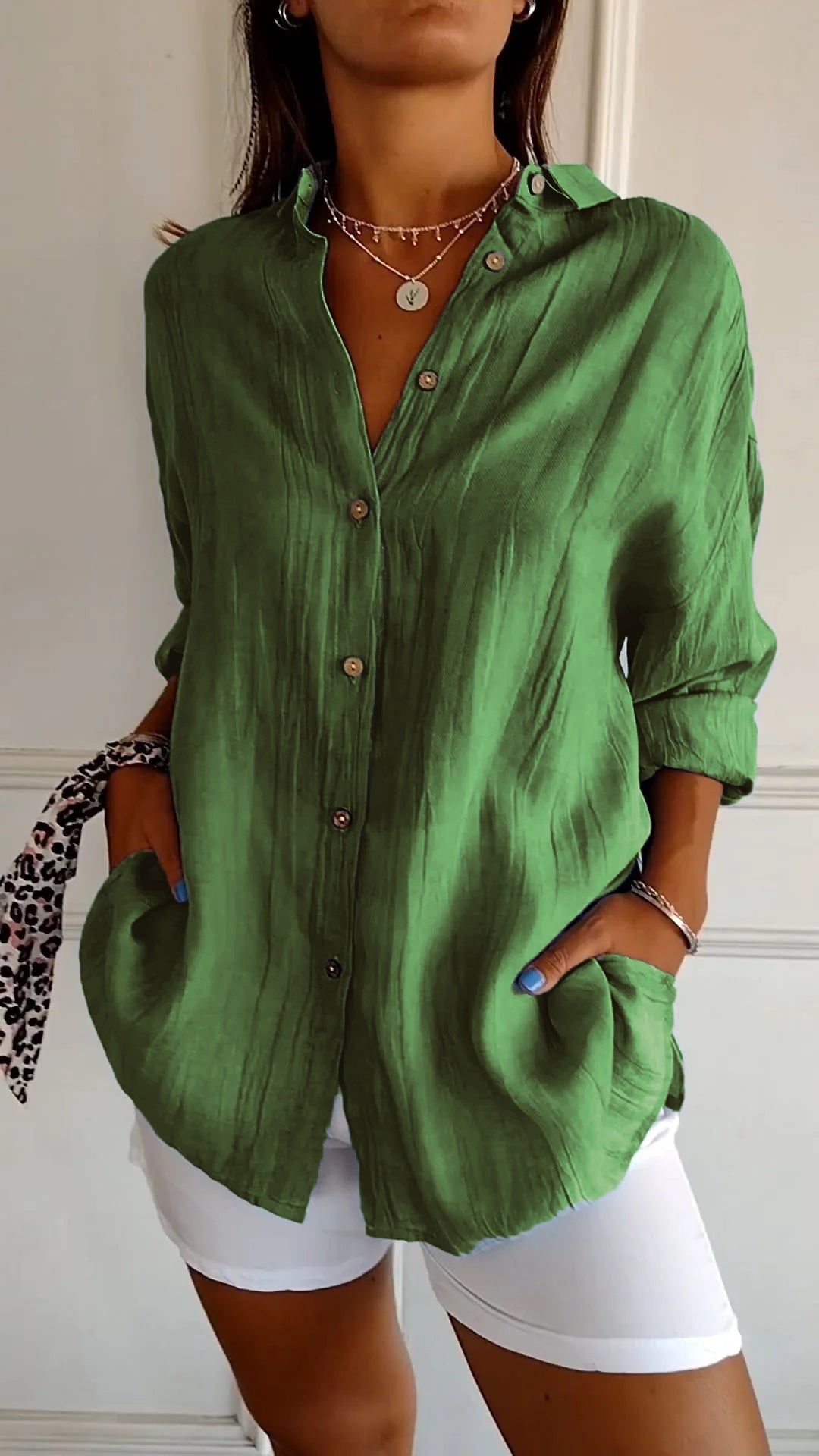 Elegant Summer Linen Blouse – Where Comfort Meets Style