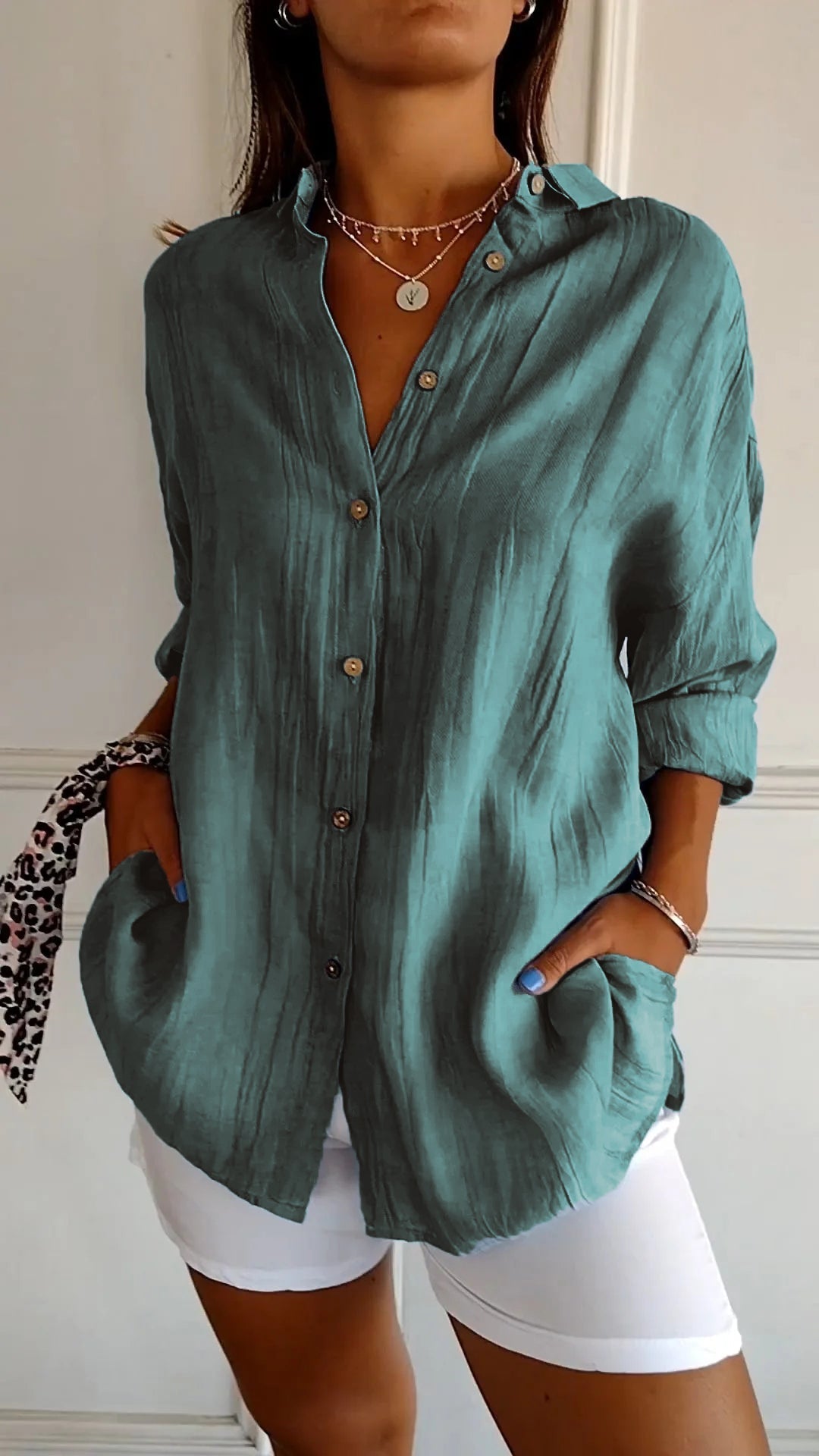 Elegant Summer Linen Blouse – Where Comfort Meets Style