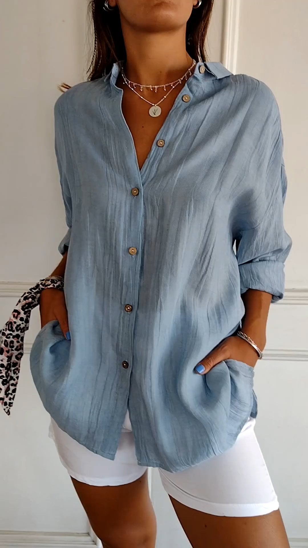 Elegant Summer Linen Blouse – Where Comfort Meets Style