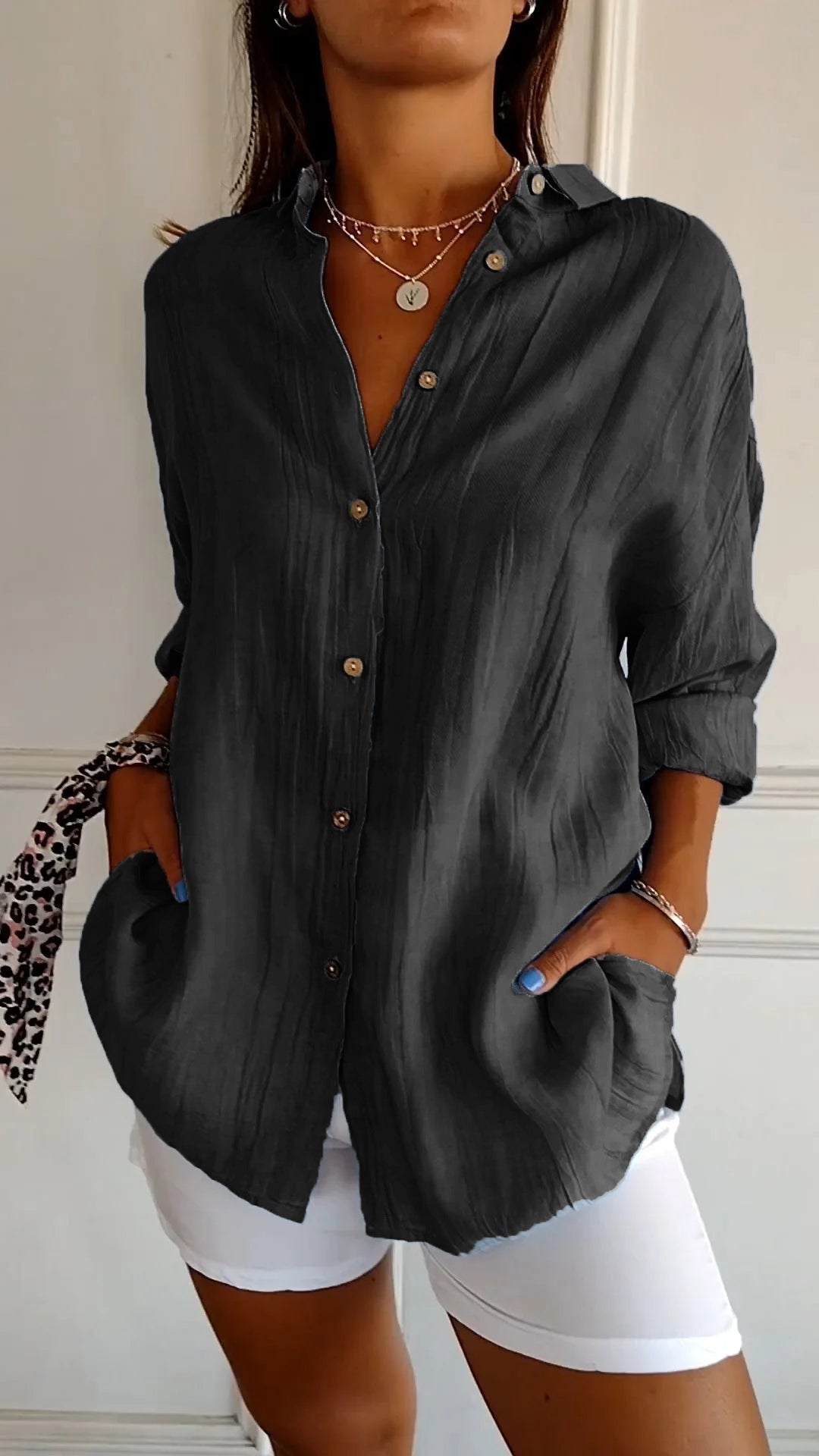 Elegant Summer Linen Blouse – Where Comfort Meets Style