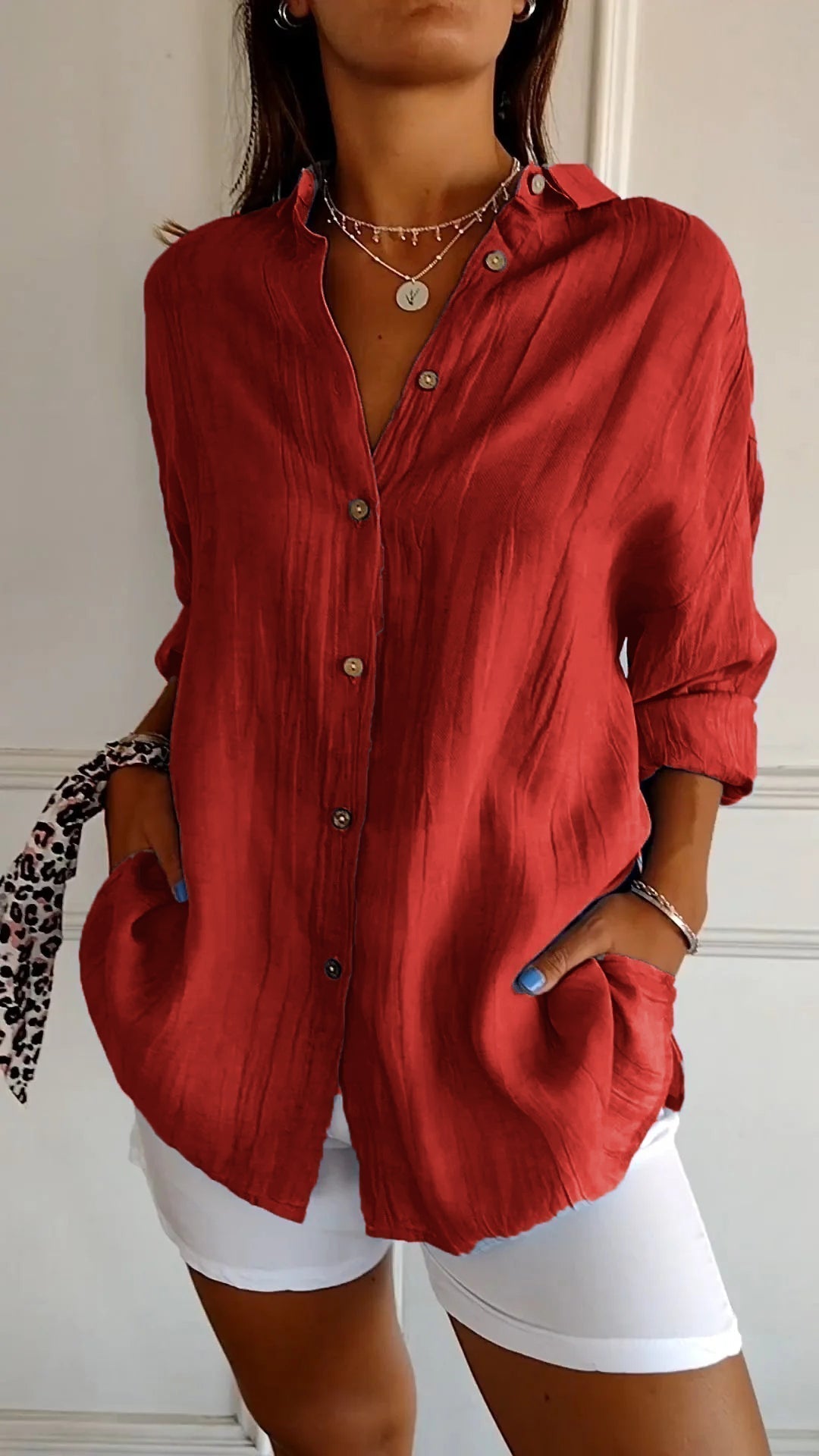 Elegant Summer Linen Blouse – Where Comfort Meets Style