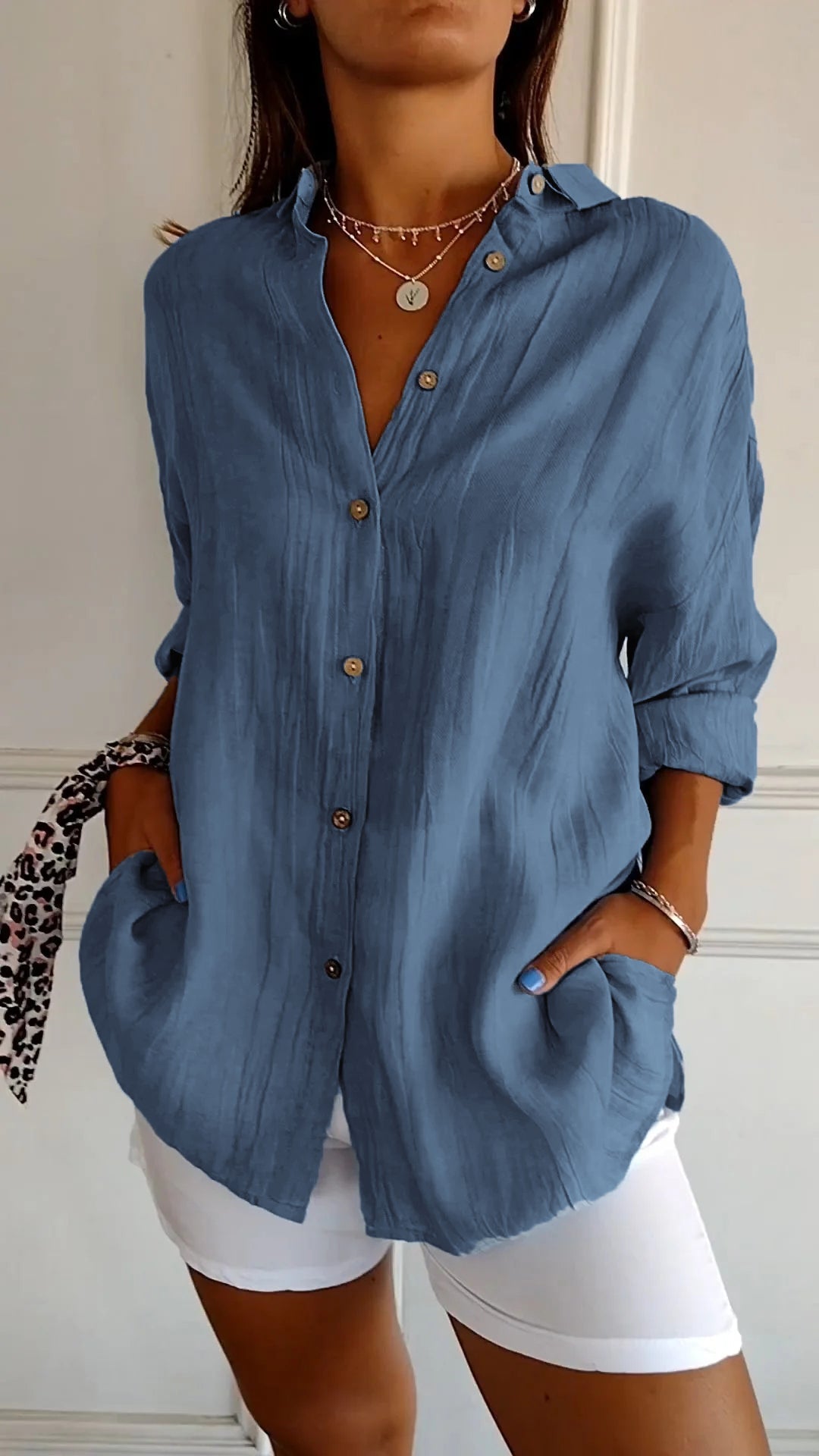 Elegant Summer Linen Blouse – Where Comfort Meets Style