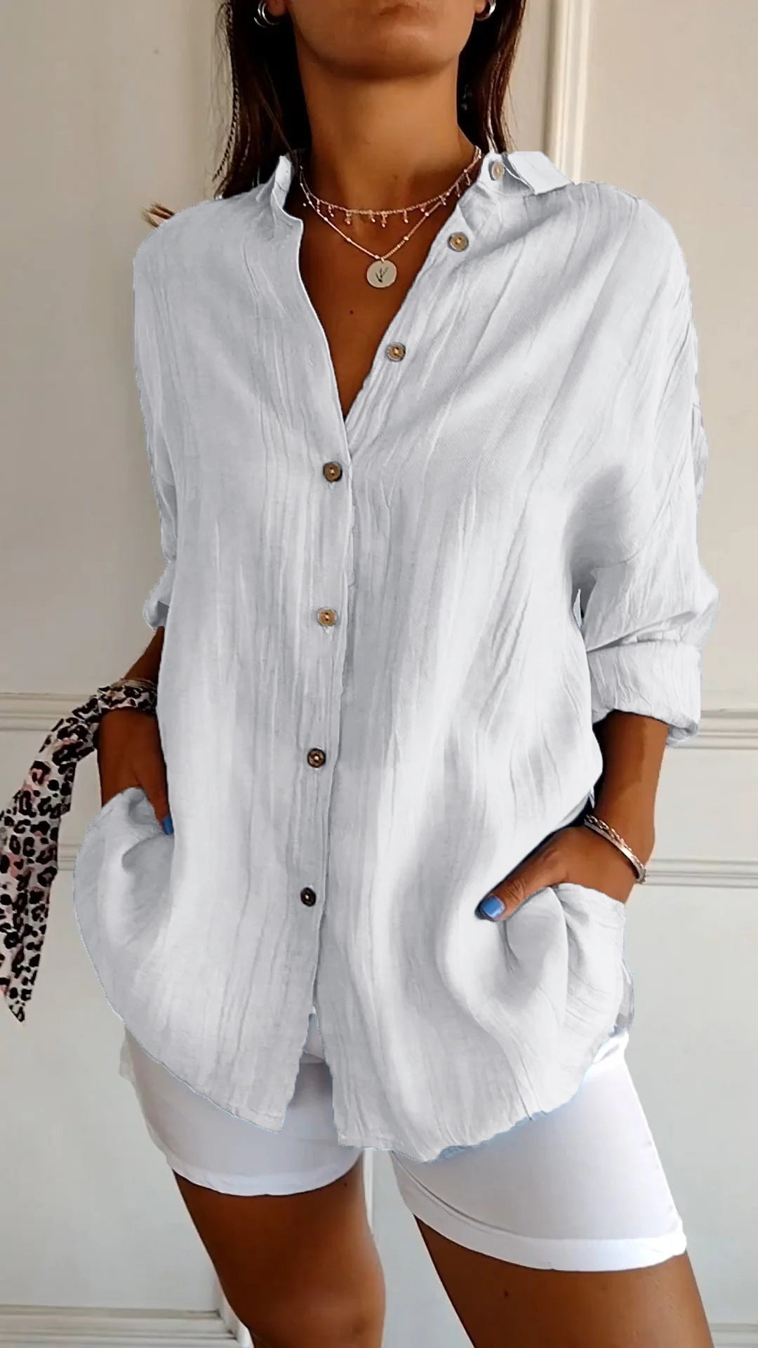 Elegant Summer Linen Blouse – Where Comfort Meets Style
