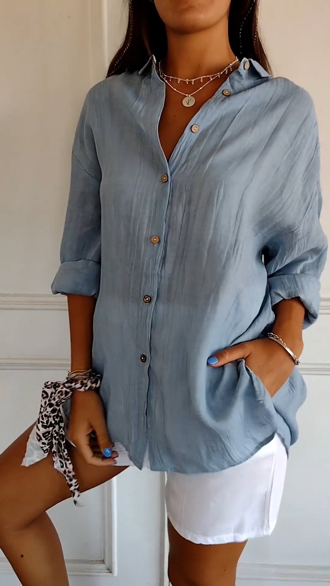 Elegant Summer Linen Blouse – Where Comfort Meets Style