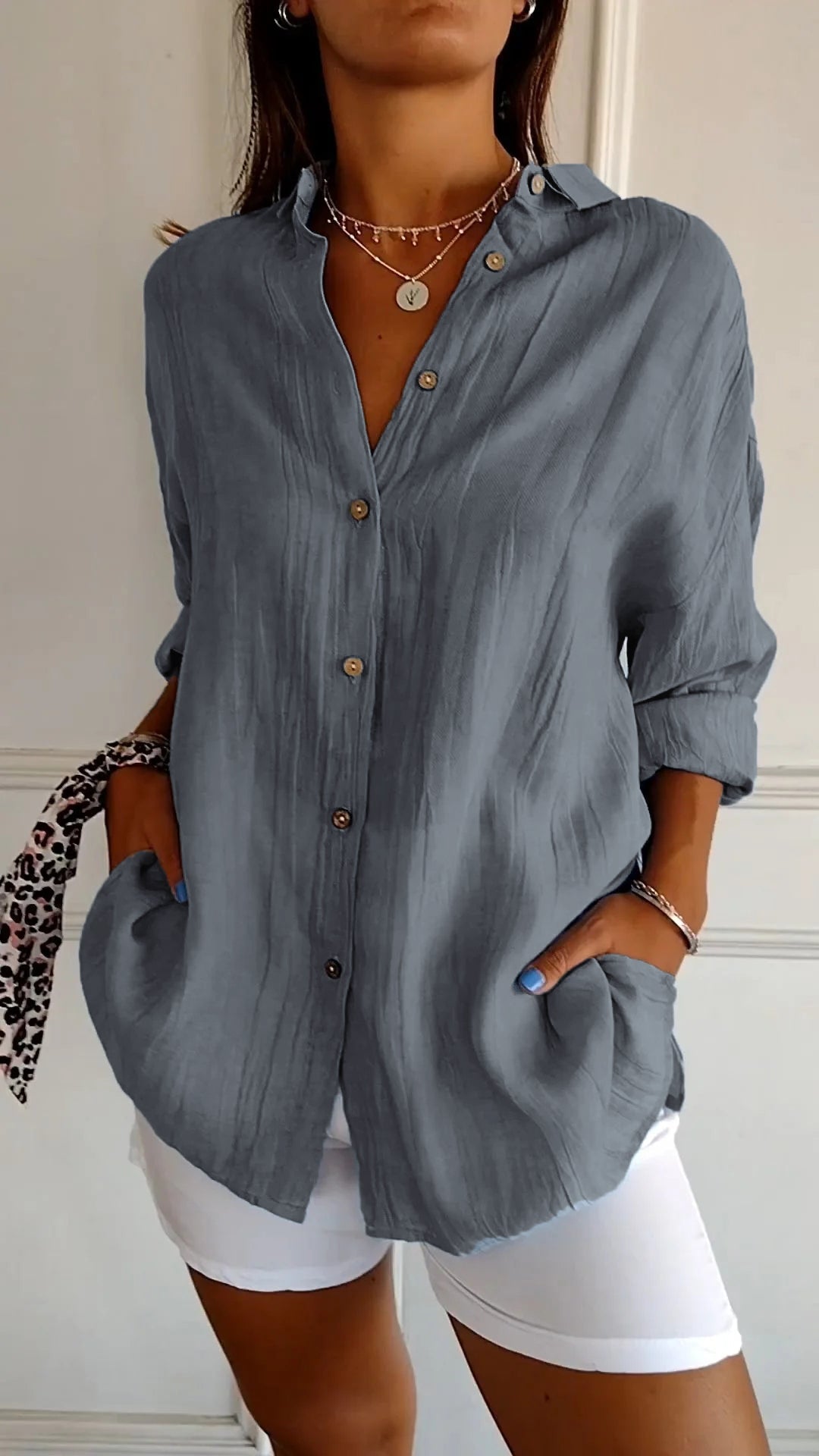Elegant Summer Linen Blouse – Where Comfort Meets Style