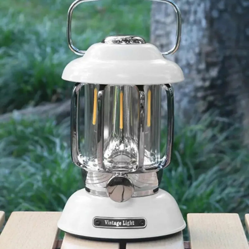 Retro Camping Lantern with LED Technology – Handy and Durable