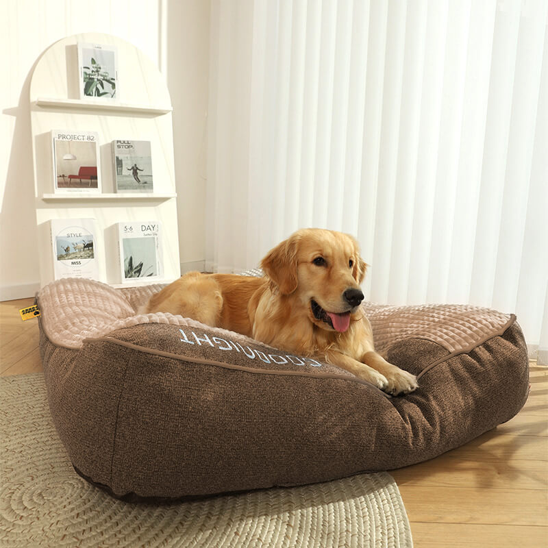 Orthopaedic Dog Bed with Headrest – Luxury and Comfort