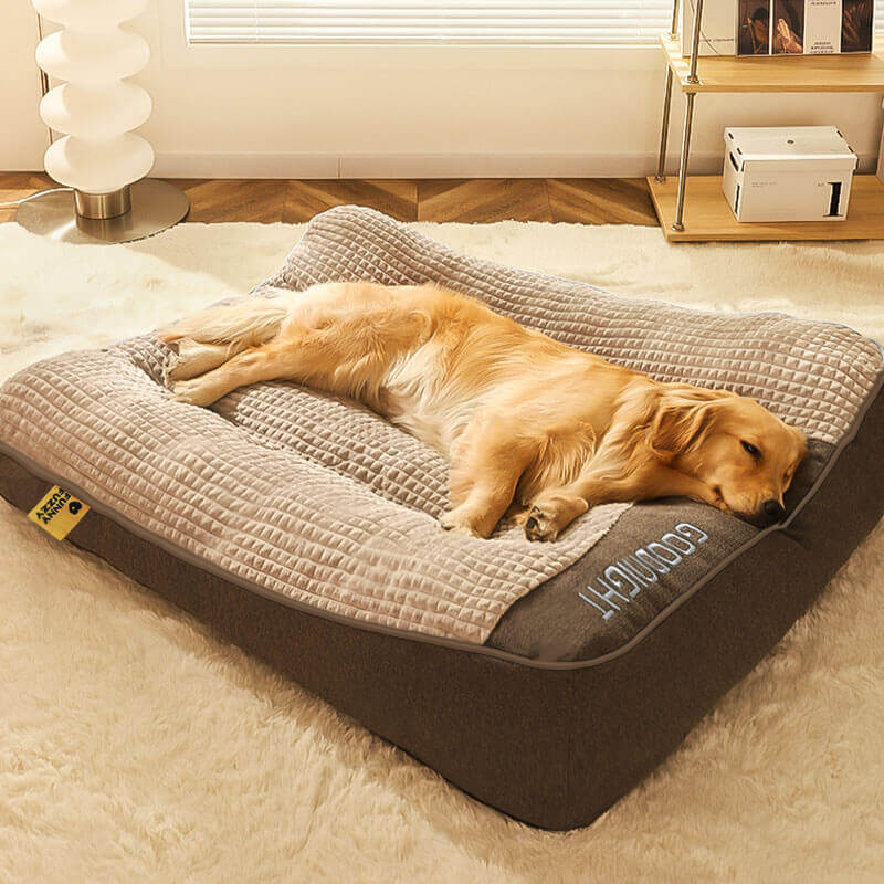 Orthopaedic Dog Bed with Headrest – Luxury and Comfort