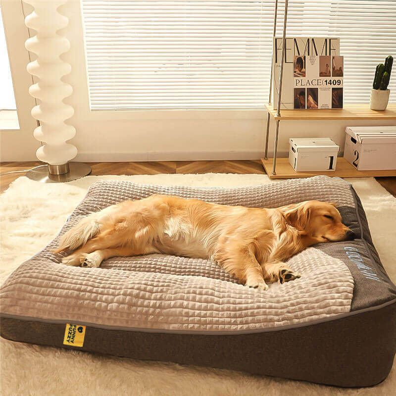 Orthopaedic Dog Bed with Headrest – Luxury and Comfort