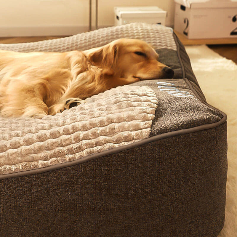 Orthopaedic Dog Bed with Headrest – Luxury and Comfort