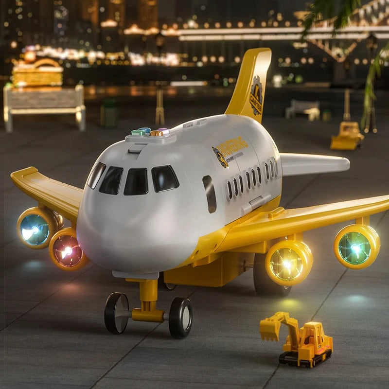 Bright Skies Colorful Airplane - Interactive Toy for Young Pilots