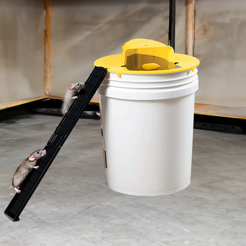 FlipSlide Humane Live-Capture Lid Trap for Mice & Rats – Reusable Bucket System