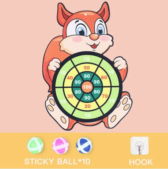 Animal Friends Sticky Dartboard - Safe Fun for Kids