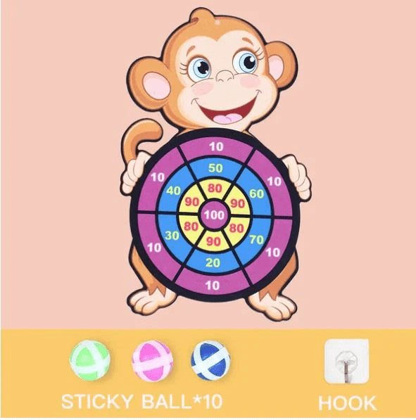 Animal Friends Sticky Dartboard - Safe Fun for Kids