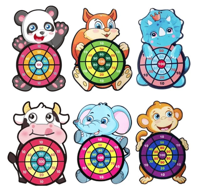 Animal Friends Sticky Dartboard - Safe Fun for Kids