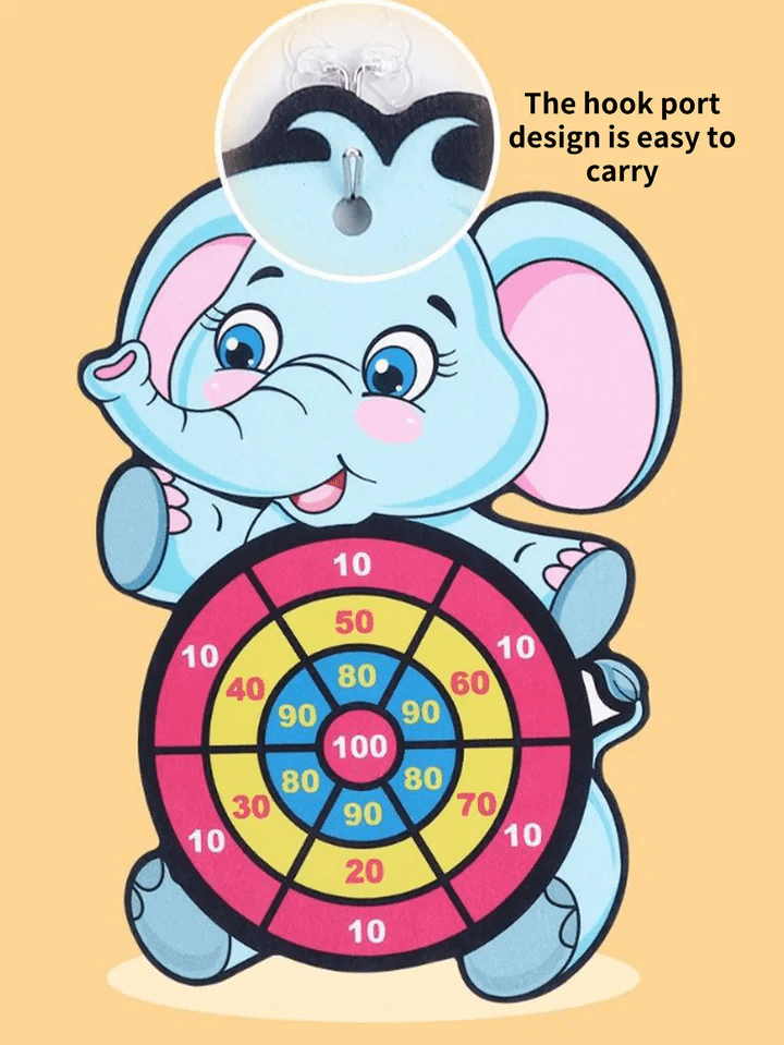 Animal Friends Sticky Dartboard - Safe Fun for Kids