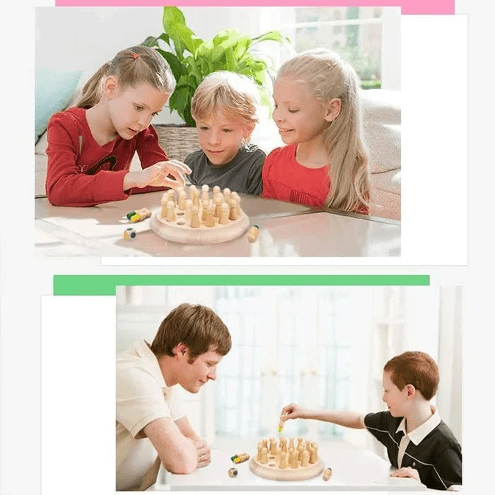 MemoryMaster Wooden Memory Game - Challenging and Educational
