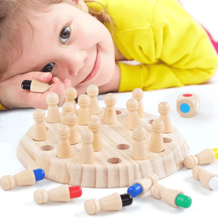 MemoryMaster Wooden Memory Game - Challenging and Educational