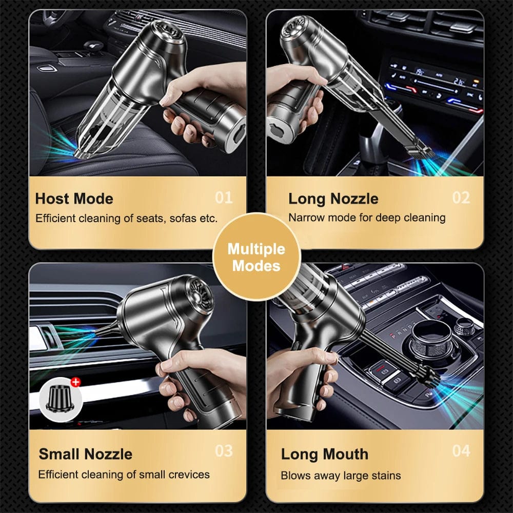 PowerClean Wireless Car Vacuum Cleaner – Compact and Super Powerful