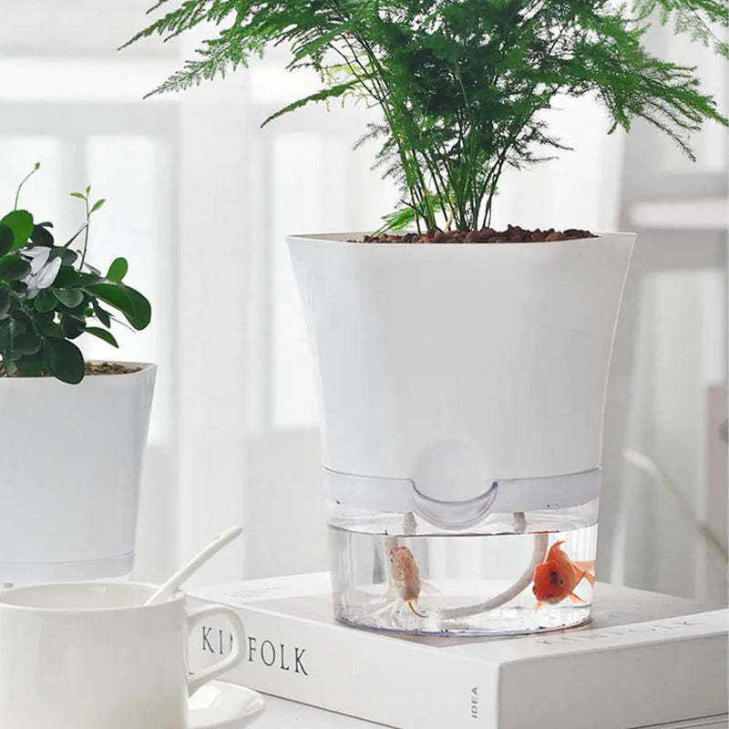 AquaPlanter - Smart Flower Pot and Mini Aquarium in One