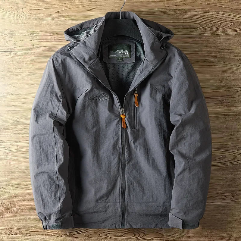 Men's Outdoor Jacket with Hood – Waterproof and Comfortable