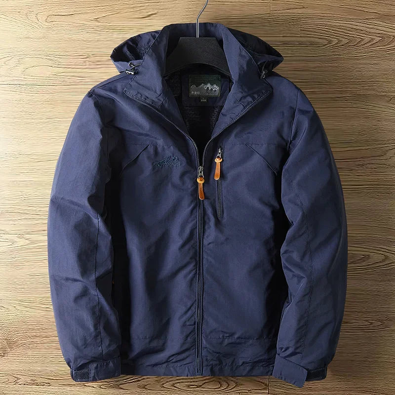 Men's Outdoor Jacket with Hood – Waterproof and Comfortable