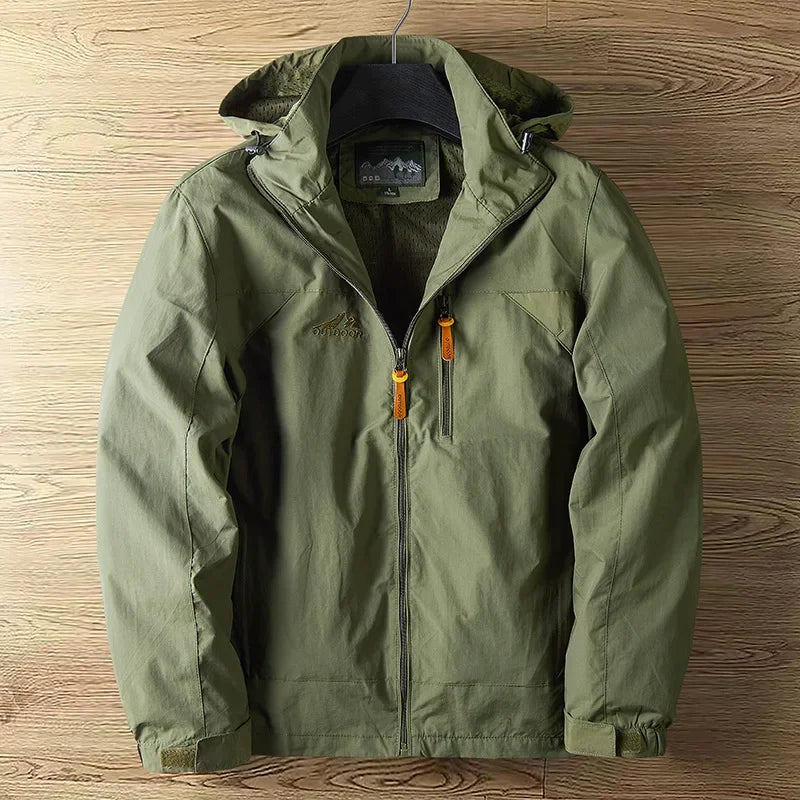 Men's Outdoor Jacket with Hood – Waterproof and Comfortable