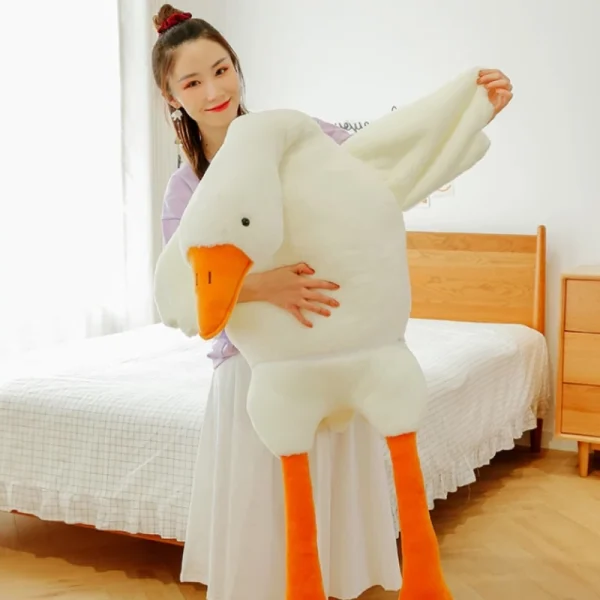 Cuddly Large Plush Goose – Playful and Comfortable Sleep Companion