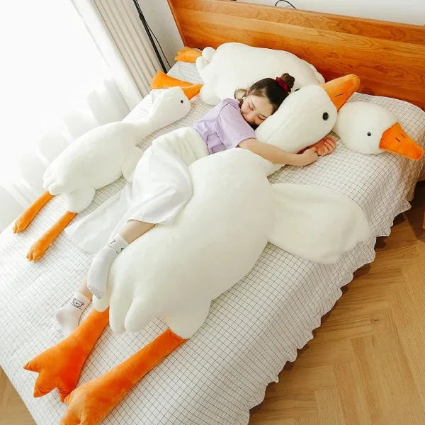 Cuddly Large Plush Goose – Playful and Comfortable Sleep Companion