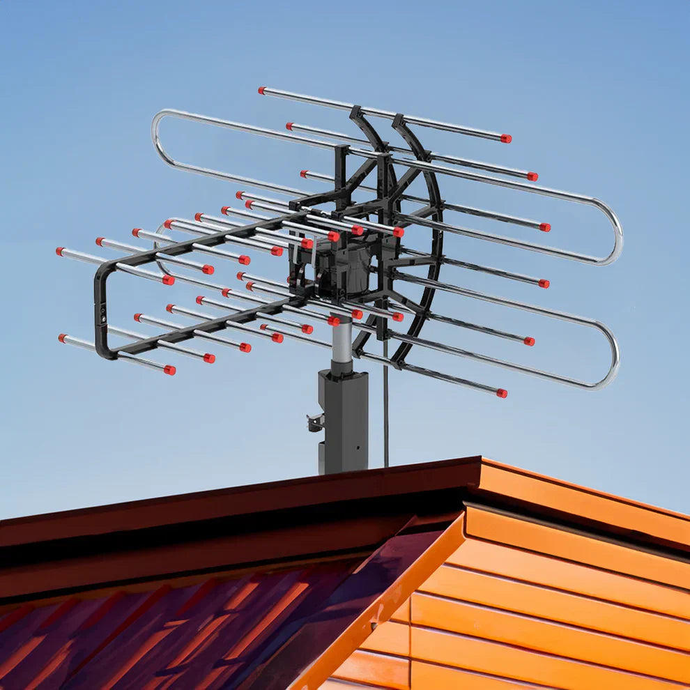 Outdoor TV Antenna 360° – Long Range & Signal Amplification