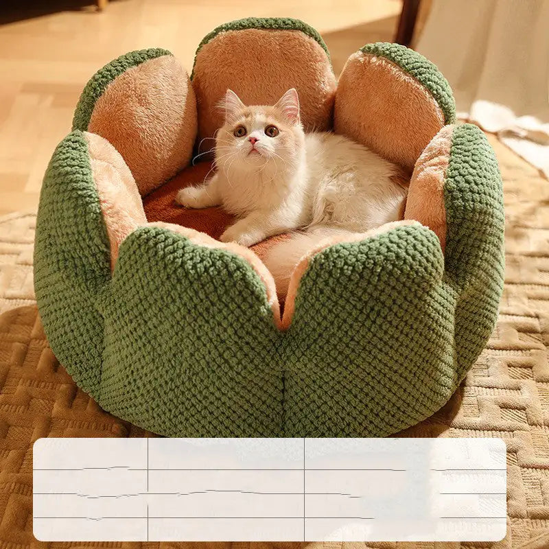 Flower Cat Bed - Soft and Cozy for Your Cat