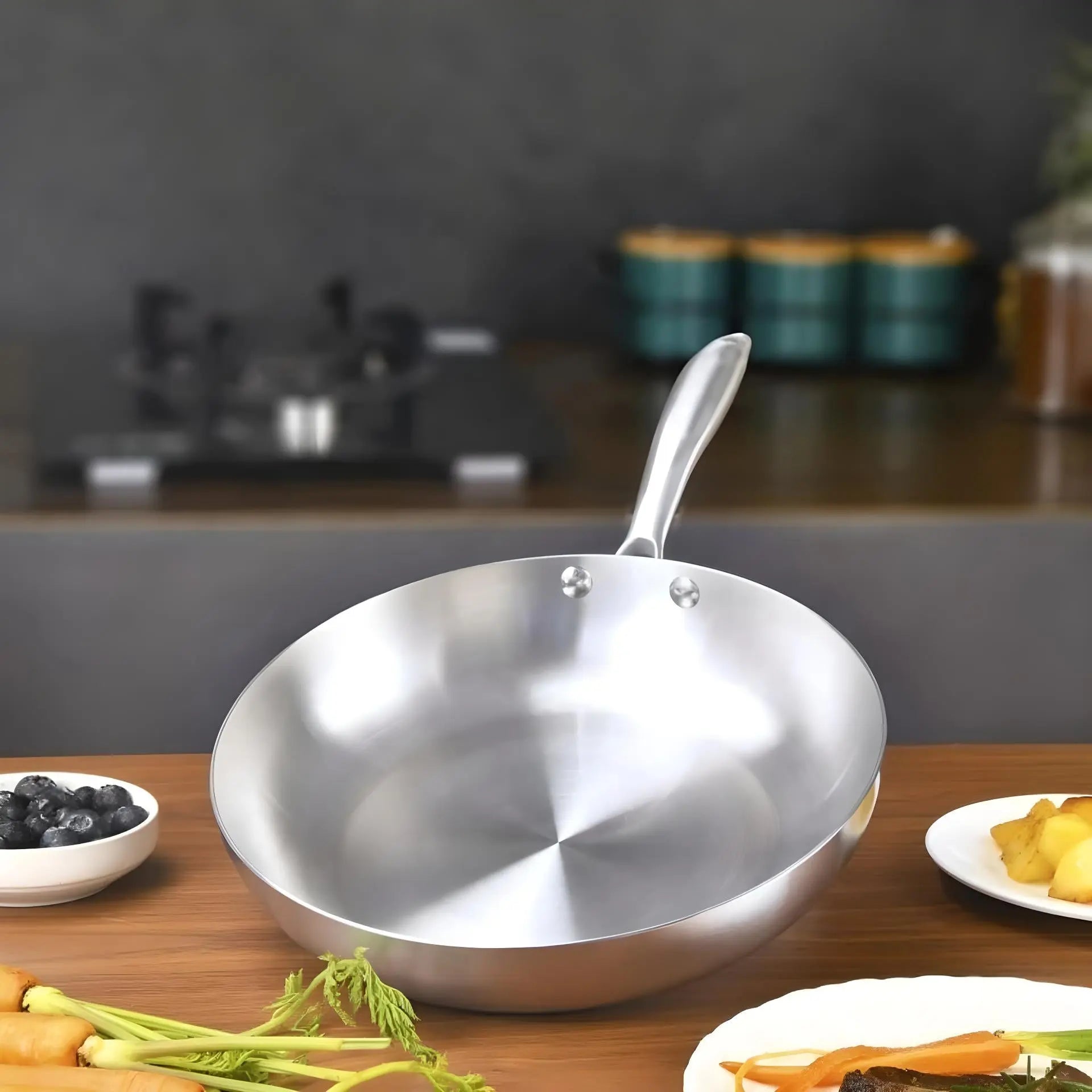 ChefSteel Stainless Steel Frying Pan – Professional and Stylish Cooking