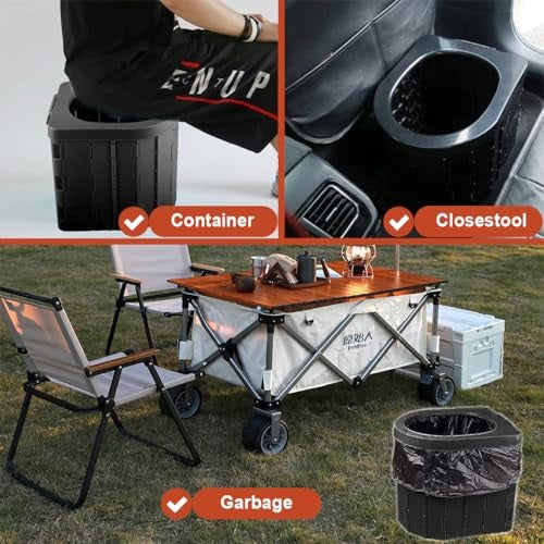 Foldable Camping Toilet – Sturdy & Portable