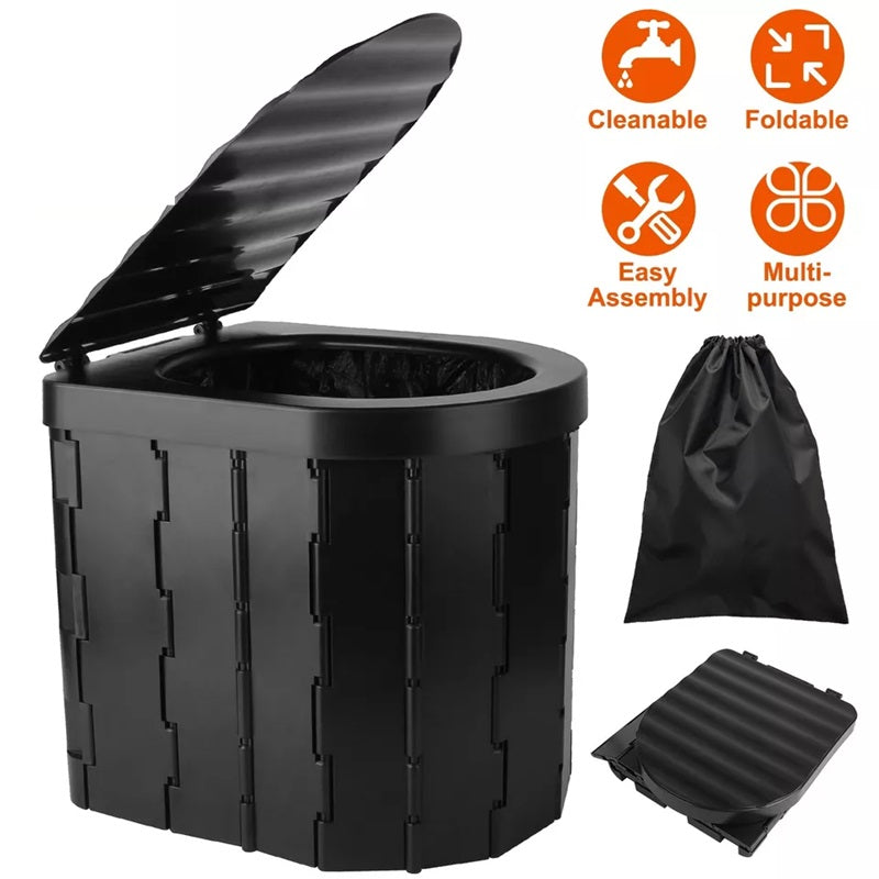 Foldable Camping Toilet – Sturdy & Portable