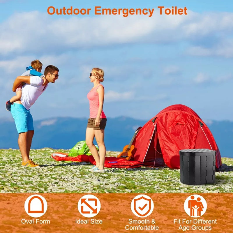 Foldable Camping Toilet – Sturdy & Portable