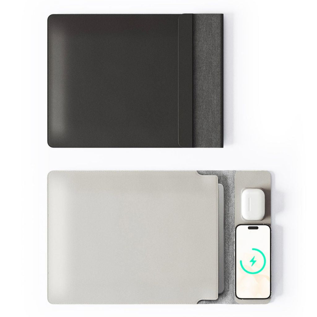 PowerDesk Sleeve – Slim Laptop Case with Wireless Charging Function