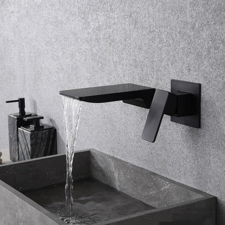 AquaSlate Wall Waterfall Tap – Modern Minimalist Design