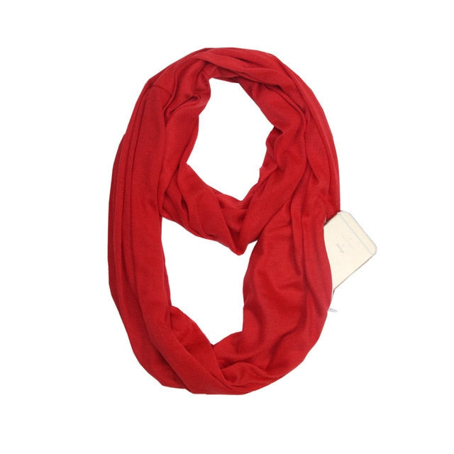 Infinity Scarf with Hidden Pocket – Style & Safety in One