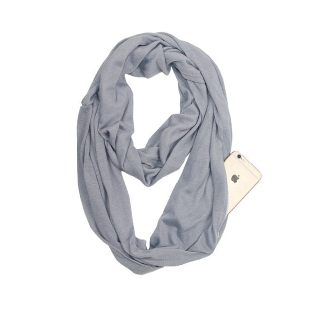Infinity Scarf with Hidden Pocket – Style & Safety in One