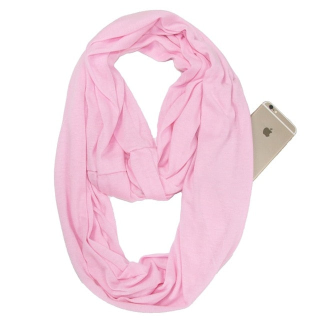 Infinity Scarf with Hidden Pocket – Style & Safety in One