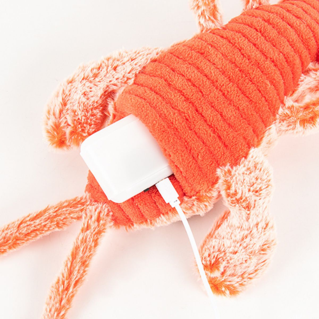 Dancing Lobster – Interactive Plush Dog Toy with Motion Sensor