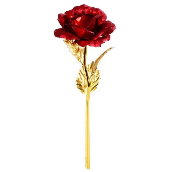 Eternal Romance Golden Rose - For Immortal Love on Valentine's Day