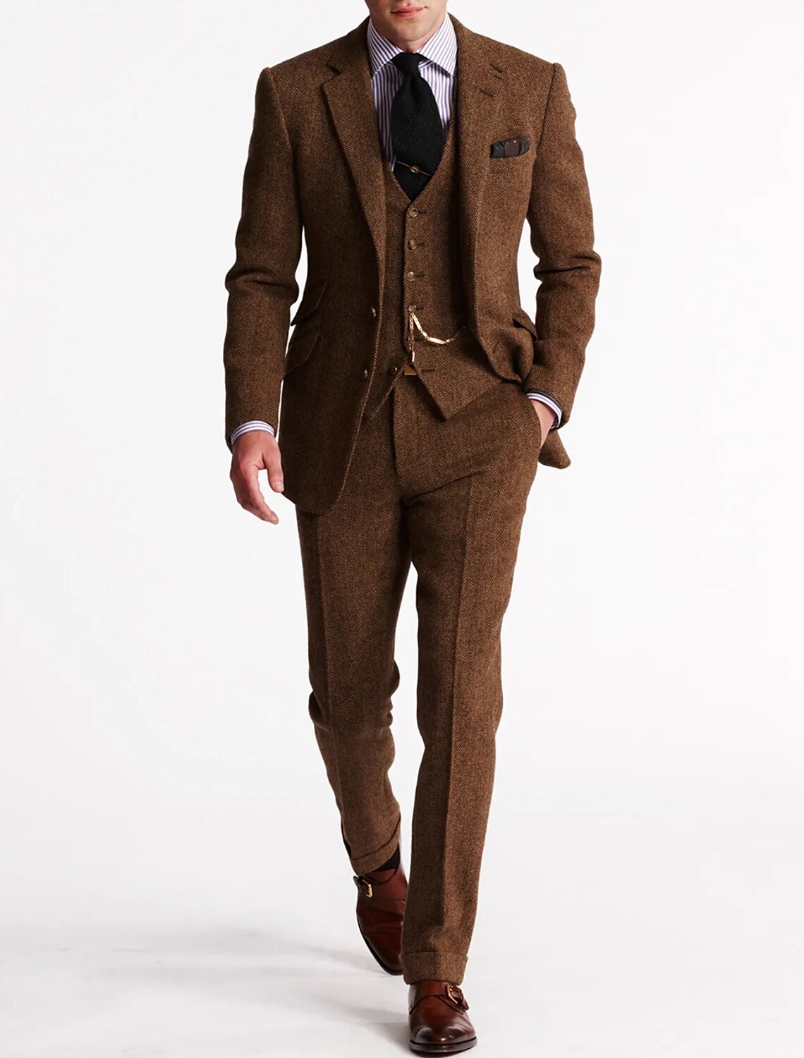 Vintage 3-Piece Men's Suit – Perfect for Parties and Formal Occasions