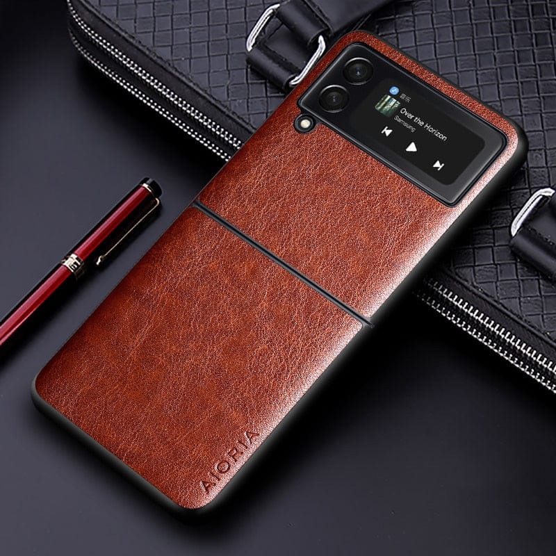 Premium Leather Case for Flip Phone – Elegant and Reliable Protection
