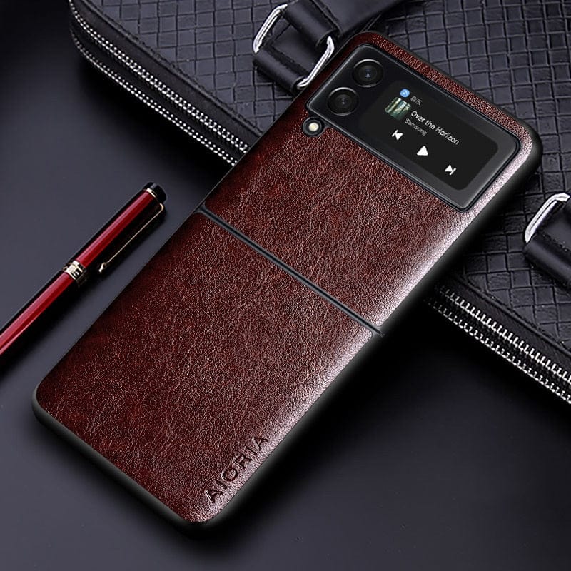 Premium Leather Case for Flip Phone – Elegant and Reliable Protection