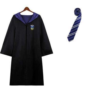 Kids’ Enchanted Wizard Cloak – Pointed Hood & Striped Scarf Set