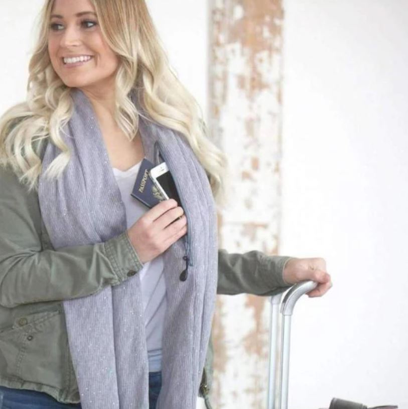 Infinity Scarf with Hidden Pocket – Style & Safety in One