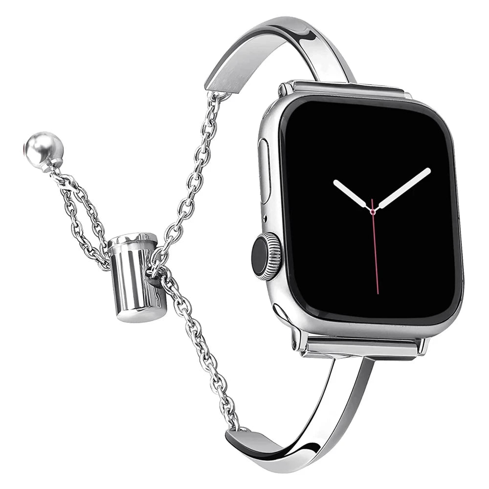 Slim Link Band – Luxe Stainless Steel Apple Watch Band for Women