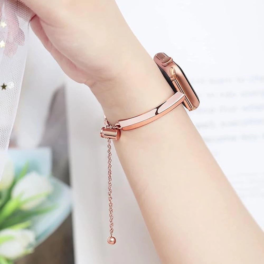 Slim Link Band – Luxe Stainless Steel Apple Watch Band for Women